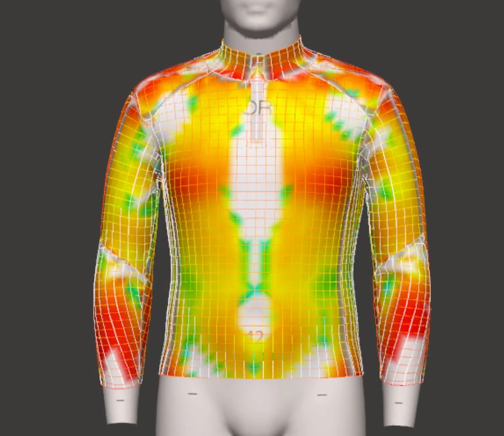 3d image of t shirt with resistance fit