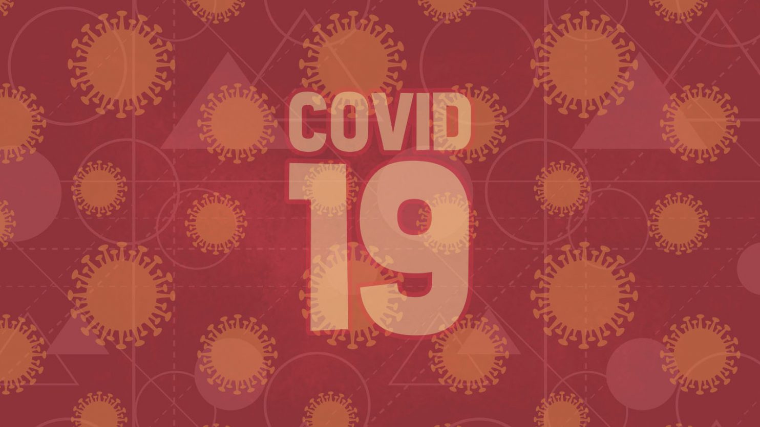 Graphic images with the words Covid 19