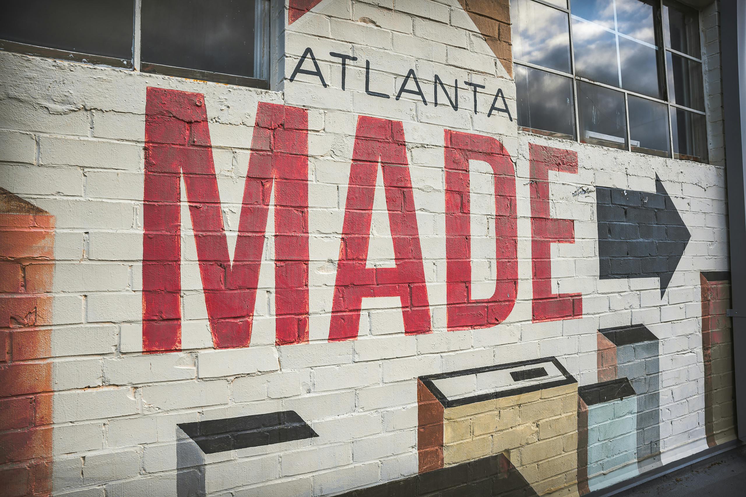 made in atlanta sign on a wall