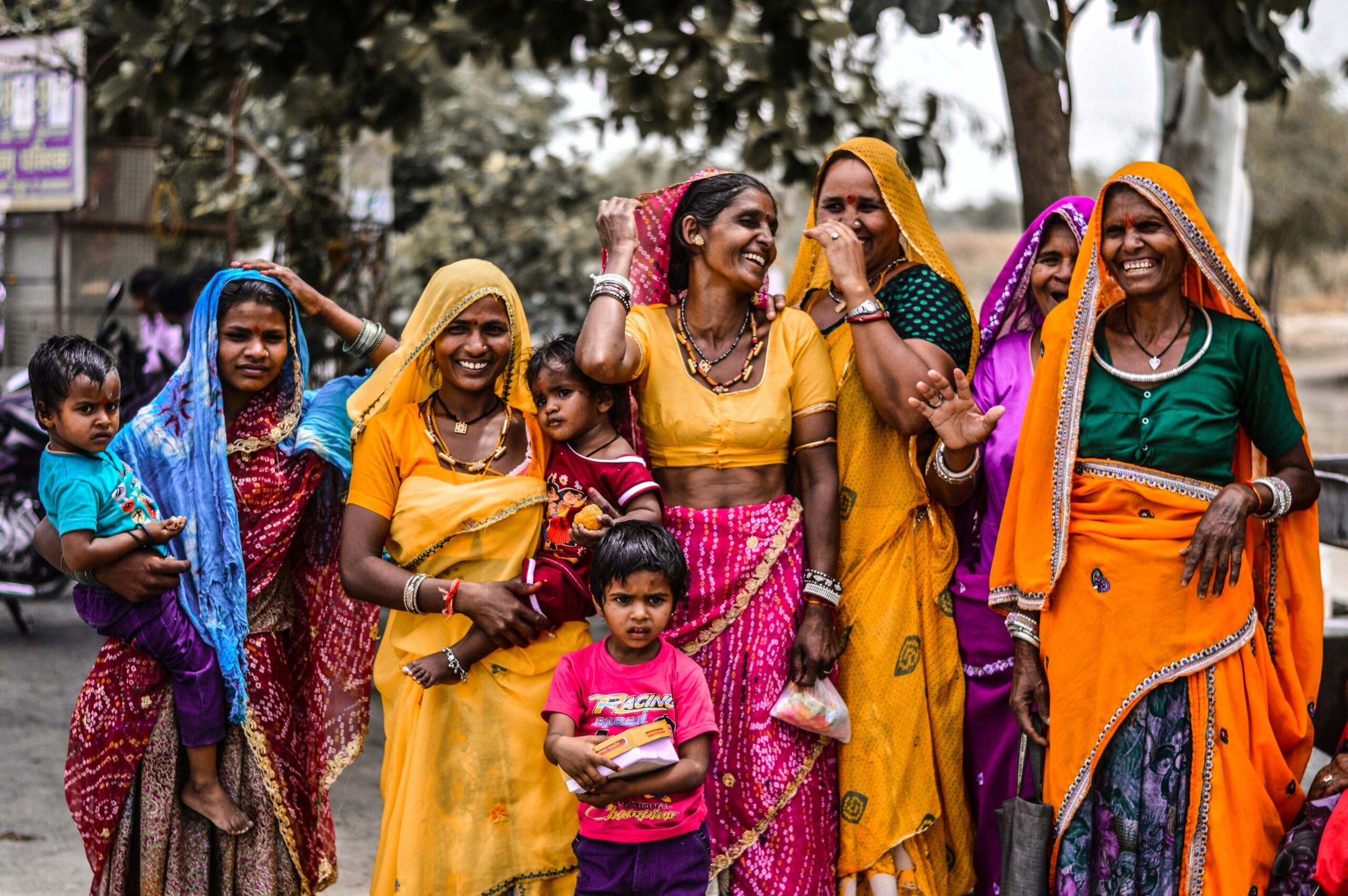 Indian women in traditional clothing